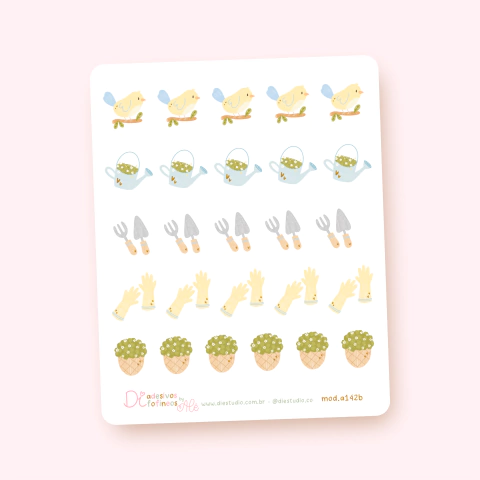 Jardim Azul Mini Ilustras A142b - comprar online