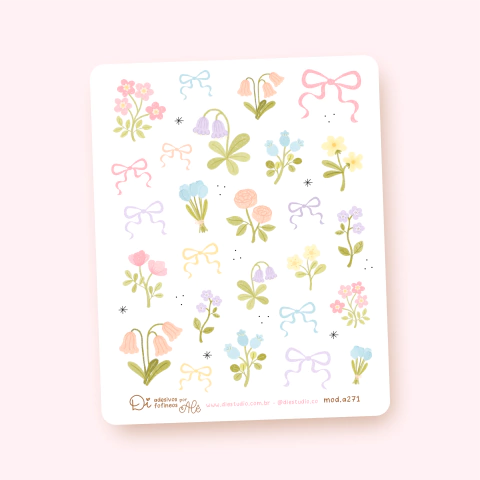 Flores e Lacinhos A271 - comprar online