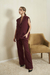 Pantalon Tania Bordo