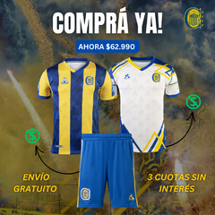 PROMO 3X1 EN ROSARIO CENTRAL: CAMISETA TITULAR 2025 + CAMISETA SUPLENTE 2025 Y SHORT DE REGALO! - Tienda Levon