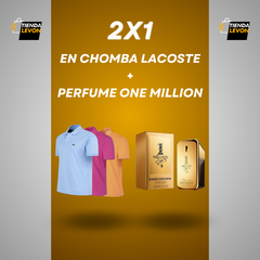 2X1 CHOMBA LACOSTE + PERFUME ONE MILLION DE REGALO!