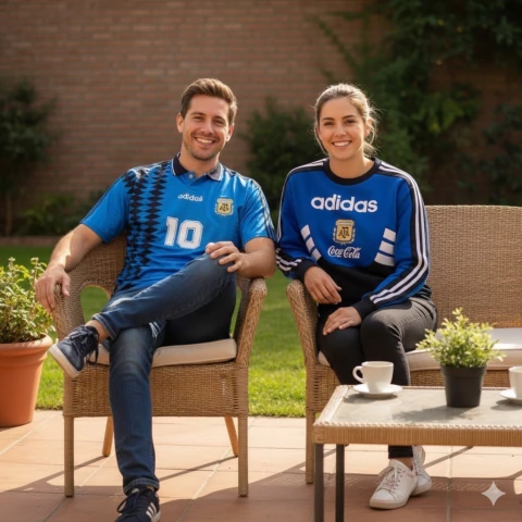 Camiseta Retro Maradona 1994 + Buzo AFA Retro 1994 de regalo - comprar online