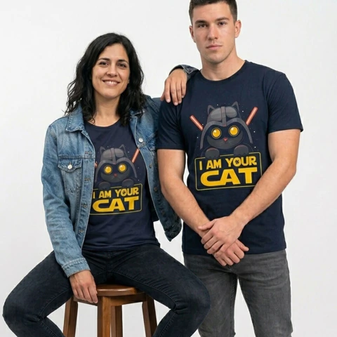 Remera Unisex Star Wars - I am your cat