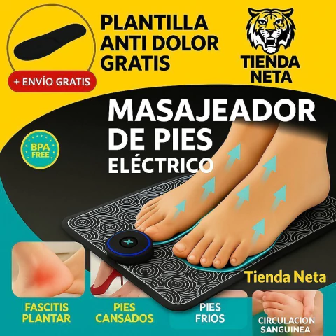 Masajeador de Pies Eléctrico + Plantilla Antidolor de Regalo” - comprar online