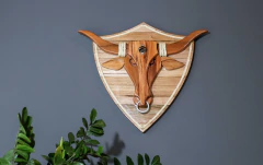 Projeto Cabeça de Boi com Escudo - Para Corte Manual e CNC na internet
