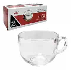 BO-5705 - Tazón de Vidrio Con Asa 450 ML Set x2