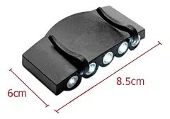 MA-13307 - Linterna 5 Leds Para Poner A La Visera Gorra en internet