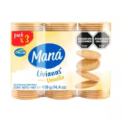 Galletitas Maná vainilla 408g