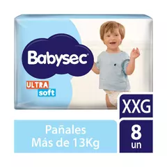Pañales Babysec XXG ultra soft 8u