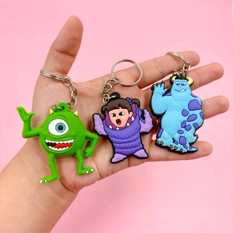Chaveiro Emborrachado 2D Monstros S.A