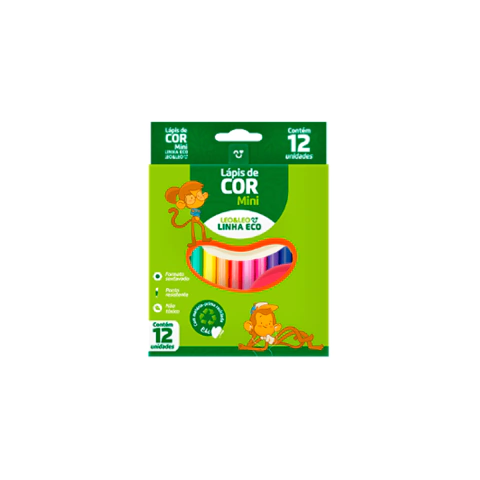 Mini Caixa de Lápis de Cor Eco LEO&LEO