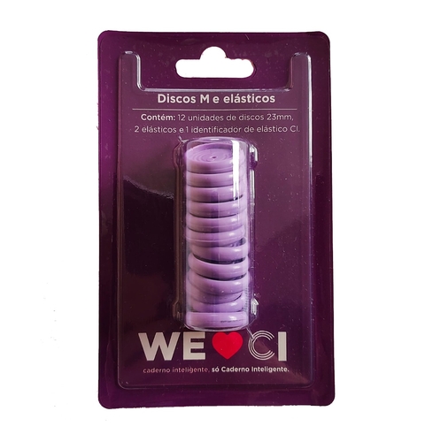 Discos + Elástico M Caderno Inteligente