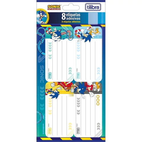 Etiqueta Adesiva Sonic c/ 08und TILIBRA
