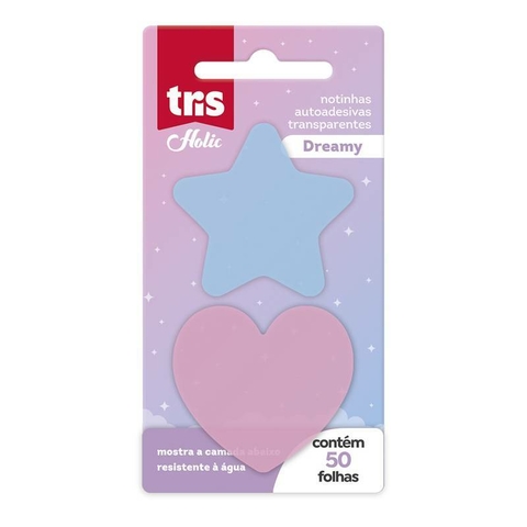 Notas Adesivas Transparente Holic Dreamy c/ 50f TRIS