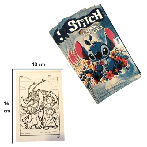 Card Surpresa para Colorir c/04und Stitch