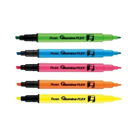 Marca Texto Illumina Flex Neon Ponta Dupla PENTEL