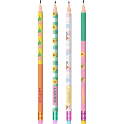 Kit Lápis Preto HB c/04und Jardim LEO&LEO