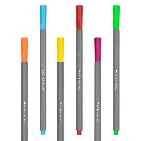 Caneta Hidrográfica Fineliner 0.4mm BRW