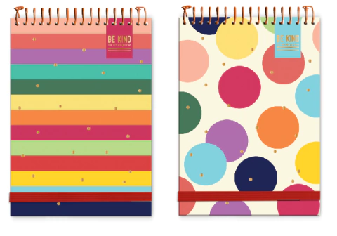 Bloco de Anotações Espiral Alto Be Kind CADERSIL