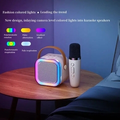 PARLANTE KARAOKE CON MICROFONO + LUCES LED PROTON + 50% OFF en internet