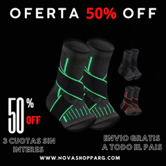 PAR DE TOBILLERAS + 2 PARES DE PLANTILLAS 5D + 50% OFF en internet