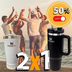 VASO STANLEY QUENCHER + VASO STANLEY VERANERO CON PARLANTE + 50% OFF