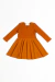 Vestido Super Rodado Canelado Telha na internet