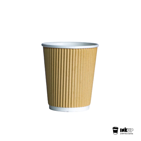 Vaso Polipapel Ripple Kraft 12 oz Doble Pared - comprar online