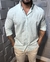 Camisa Oxford em algodão - verde claro