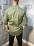 Camisa Tricoline Algodão com Elastano - Verde Militar - comprar online