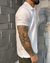 Camisa polo zíper - Branco - loja online