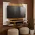 Painel para TV até 50″ Off White/ Freijó com Nicho – Design Compacto e Funcional | EJ Móveis - comprar online