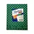 Cuaderno forrado RIVADAVIA rayado verde con y sin lunares 19x23.5 cm. 98 hojas