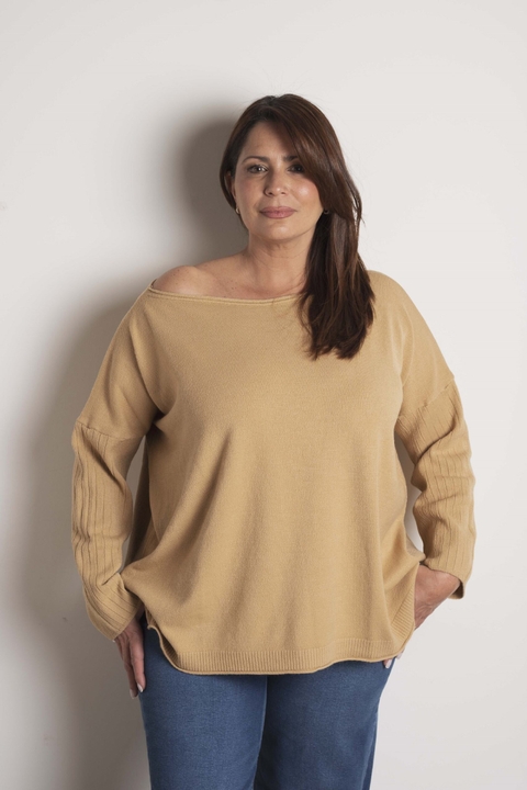 SWEATER CONEXION CUELLO BOTE