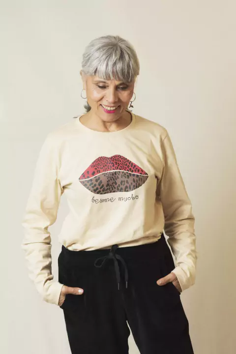 Remera Meditación de Algodón Estampada