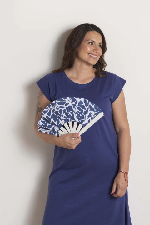 VESTIDO ECO JERSEY FLAME MIDI