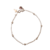 Pulseira Bolinhas Com Zircônia Rosa E Crucifixo Em Prata 925 - comprar online