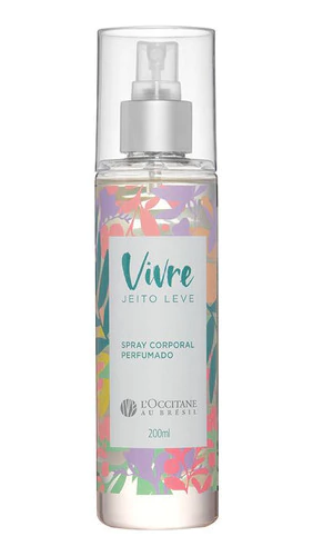 Spray Perfumado Corporal L'Occitane au Brésil Vivre Jeito Leve 200 ml