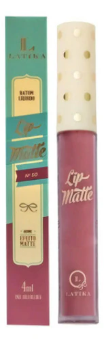Batom Líquido Latika Lip Matte Nude Cor 50