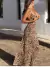 Vestido Longo de Tule Estampa Leopard - Doiseff | Roupa - Moda Feminina