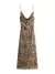 Imagem do Vestido Longo de Tule Estampa Leopard