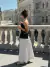 Conjunto Blusa Tomara que Caia e Saia Midi Plissada Daphne - comprar online