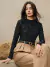 Blusa de Manga Longa Marjorie Detalhe Bordado