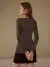 Blusa de Manga Longa Melina Brilho Bronze - Doiseff | Roupa - Moda Feminina