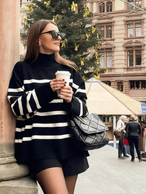 Suéter Black White Callie