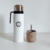Mate Térmico Arena + Termo de Acero Inoxidable Blanco