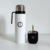 Mate Térmico Negro + Termo de Acero Inoxidable Blanco - comprar online