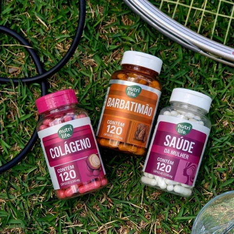 Kit Colágeno - Barbatimão - Saúde da mulher - 360 cápsulas - 500mg - Nutri Life