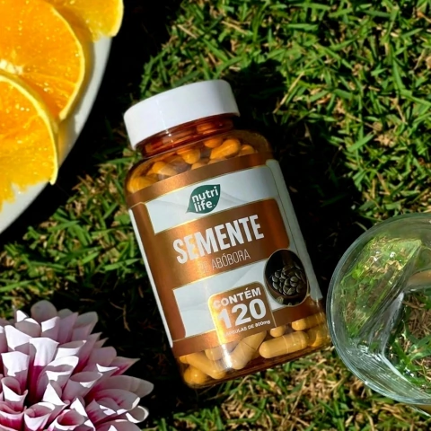Semente de abobora - 120 cápsulas - 500mg - Nutri Life