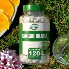 Ginkgo biloba - 120 cápsulas - 500mg - Nutri Life